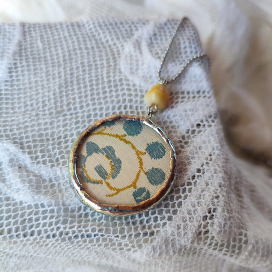 Collana artigianale in ceramica vintage MIMOSA