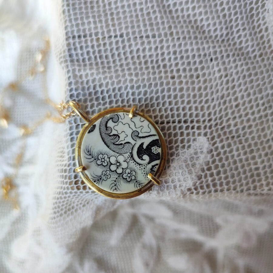 Collana artigianale in ceramica vintage SUCRE