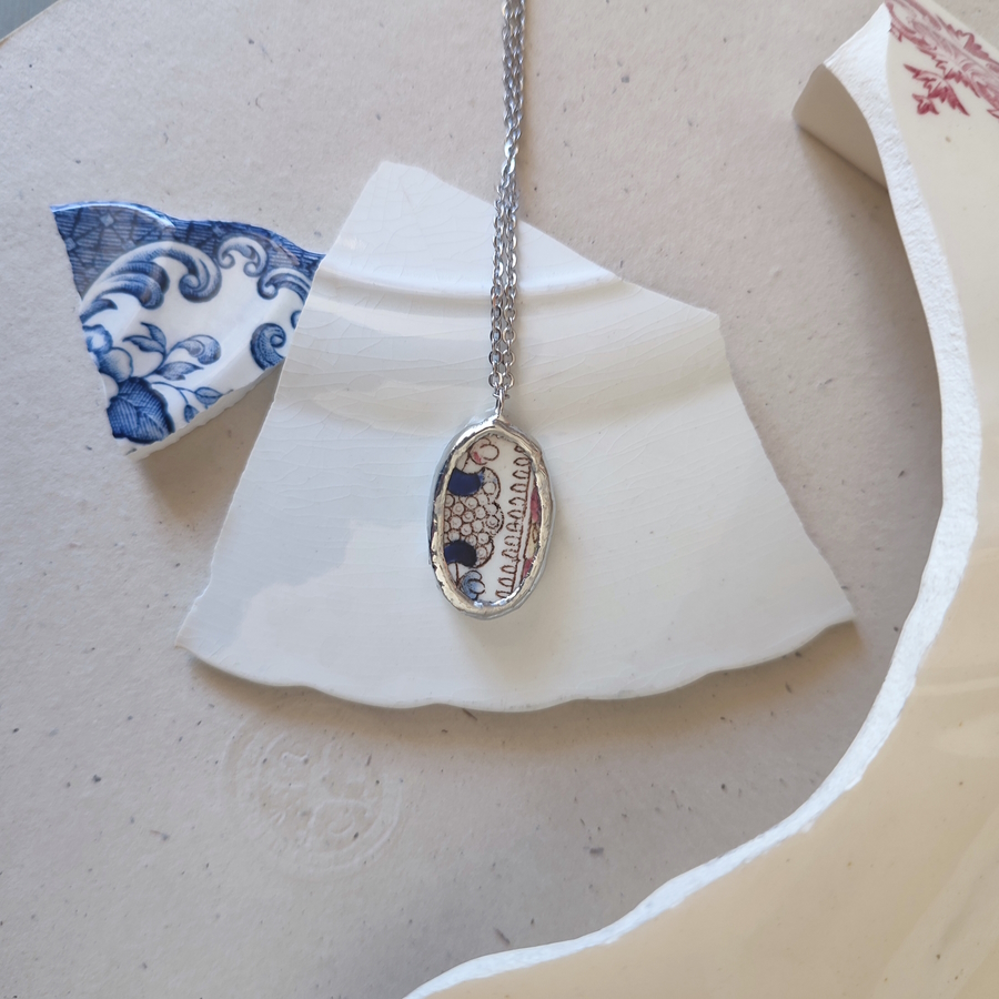 Collana artigianale in ceramica vintage SIRACUSA