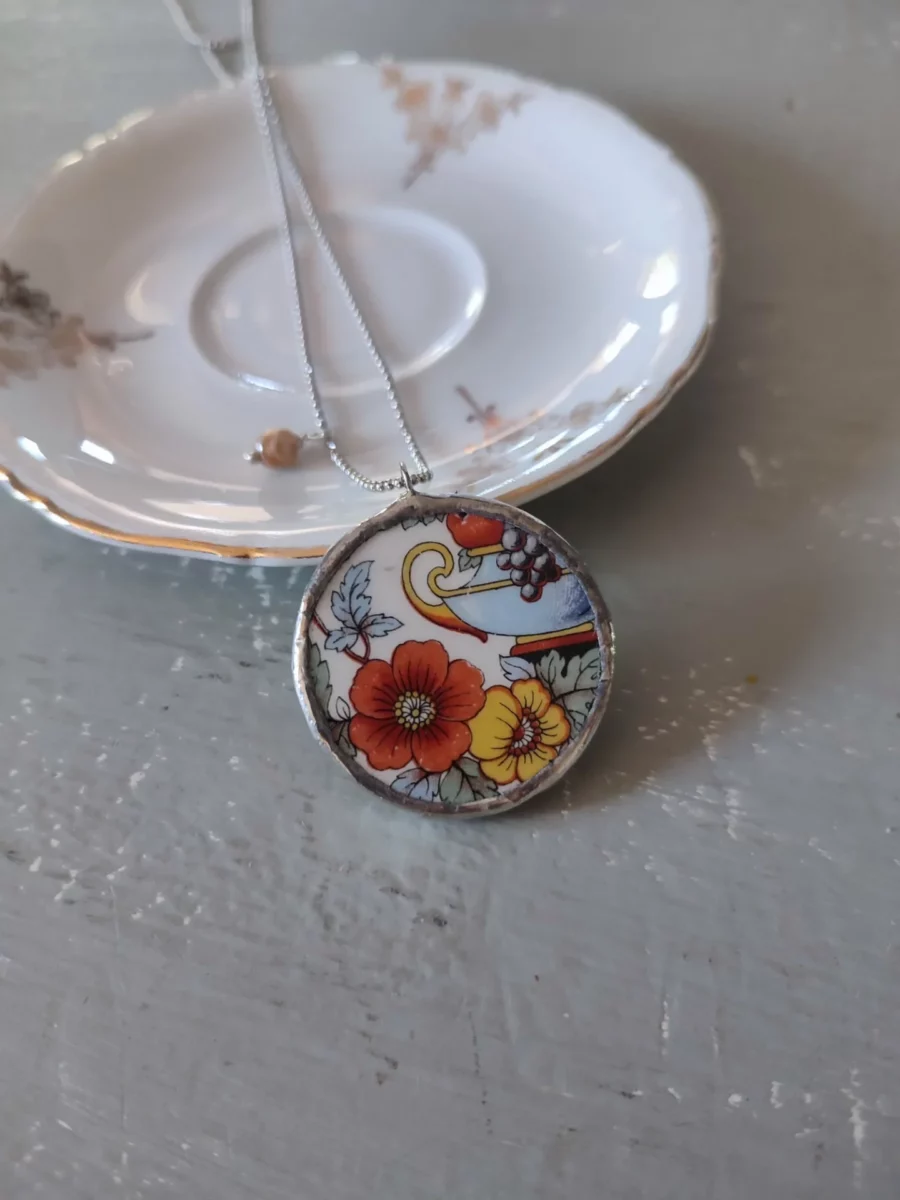 Collana artigianale in ceramica vintage TI ASPETTO