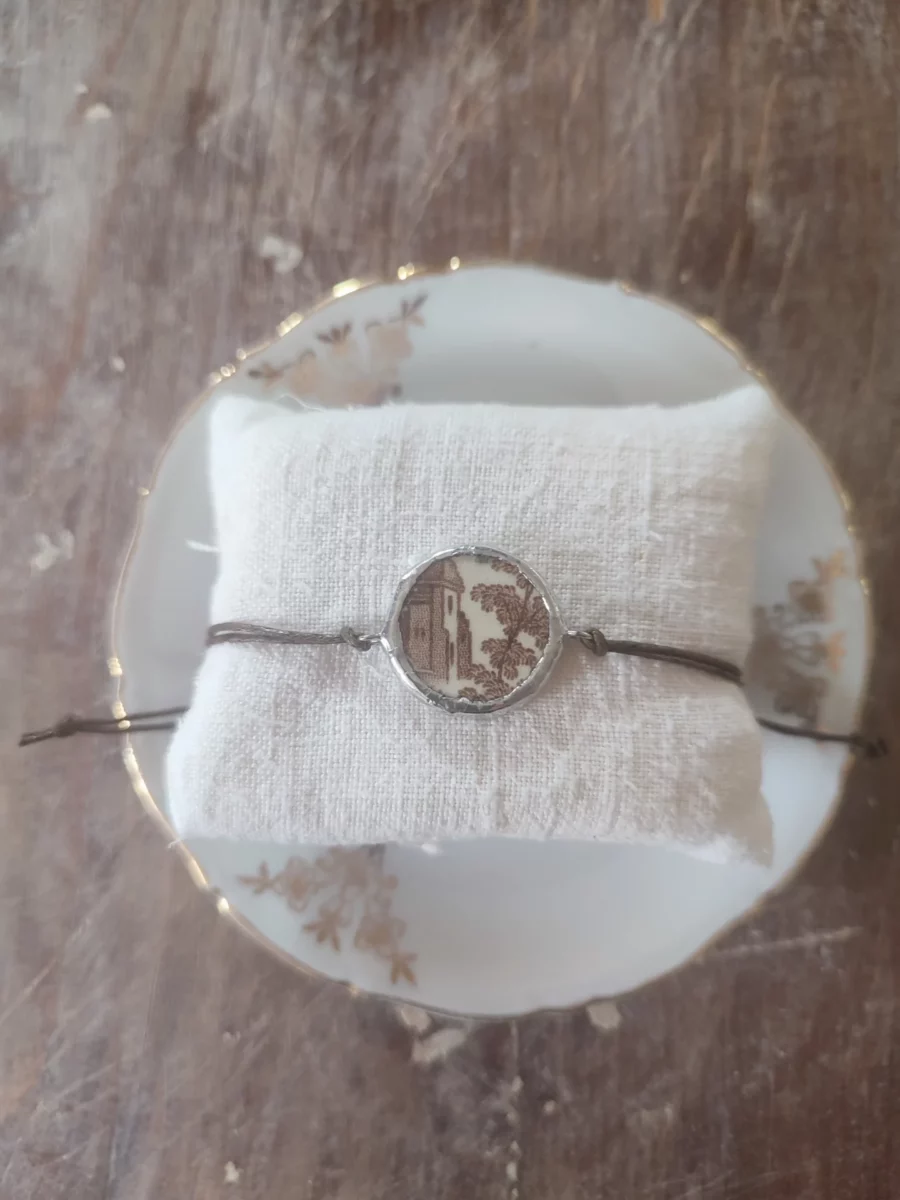 Bracciale artigianale in ceramica vintage VILLAGGIO