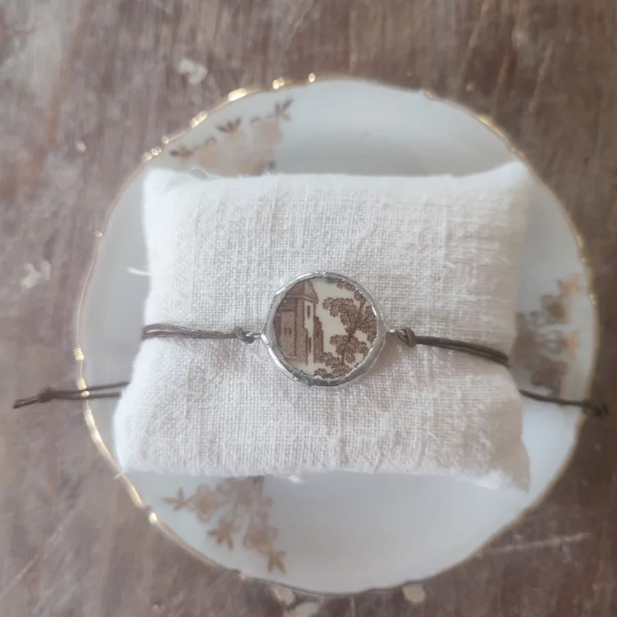Bracciale artigianale in ceramica vintage VILLAGGIO