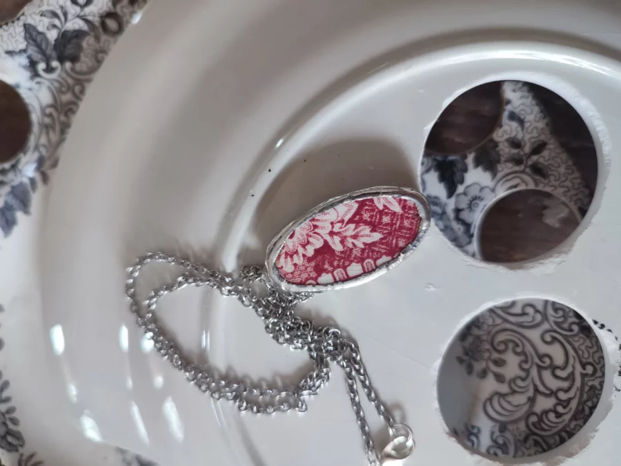 Collana artigianale in ceramica vintage CAREZZA