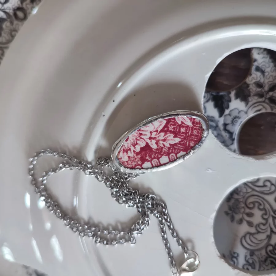 Collana artigianale in ceramica vintage CAREZZA