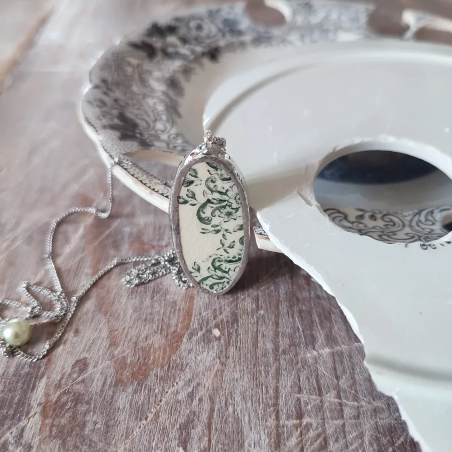Collana artigianale in ceramica vintage MATTINO