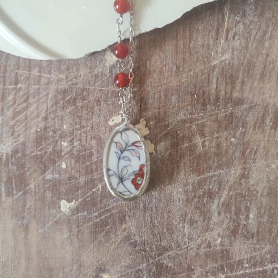 Collana artigianale in ceramica vintage POMERIGGIO A PRAGA