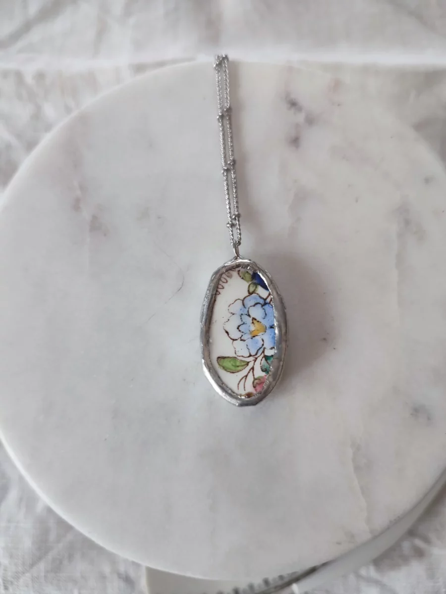 Collana artigianale in ceramica vintage DAMASCENA