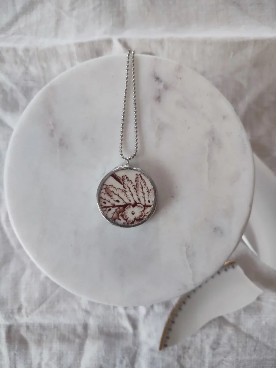 Collana artigianale in ceramica vintage FELCE