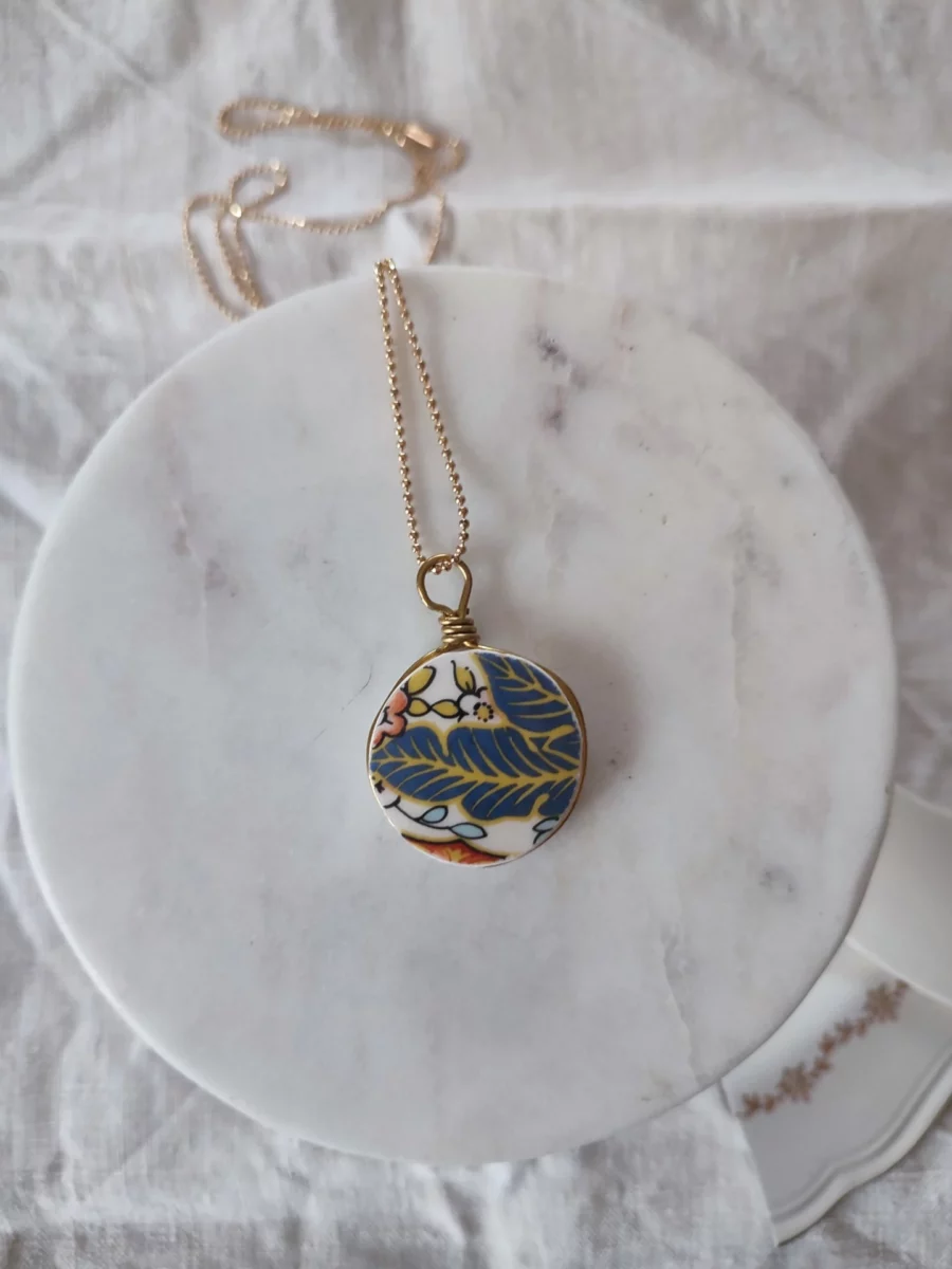 Collana artigianale in ceramica vintage LUCE