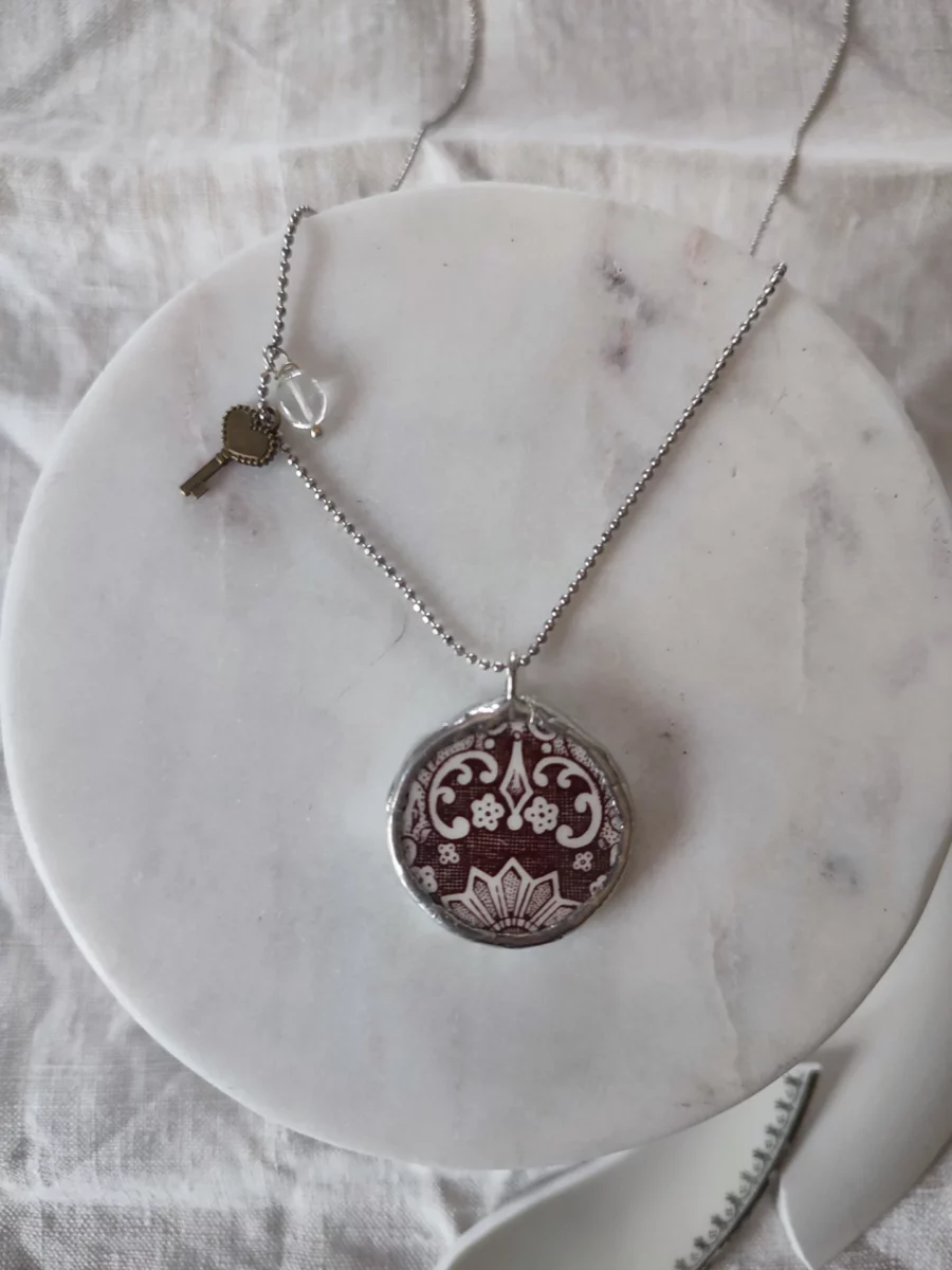 Collana artigianale in ceramica vintage SEI TU