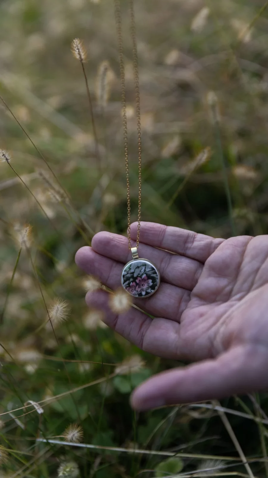 Collana artigianale in ceramica vintage VENTO