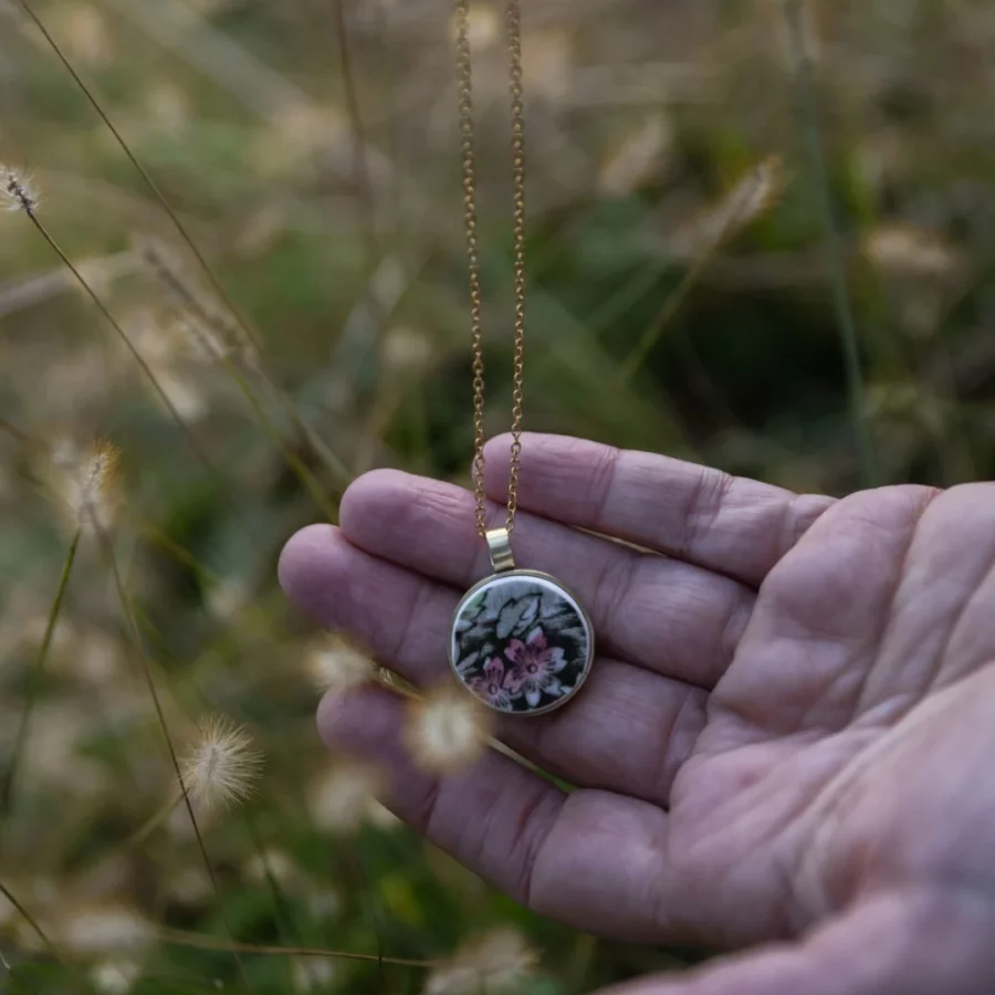 Collana artigianale in ceramica vintage VENTO