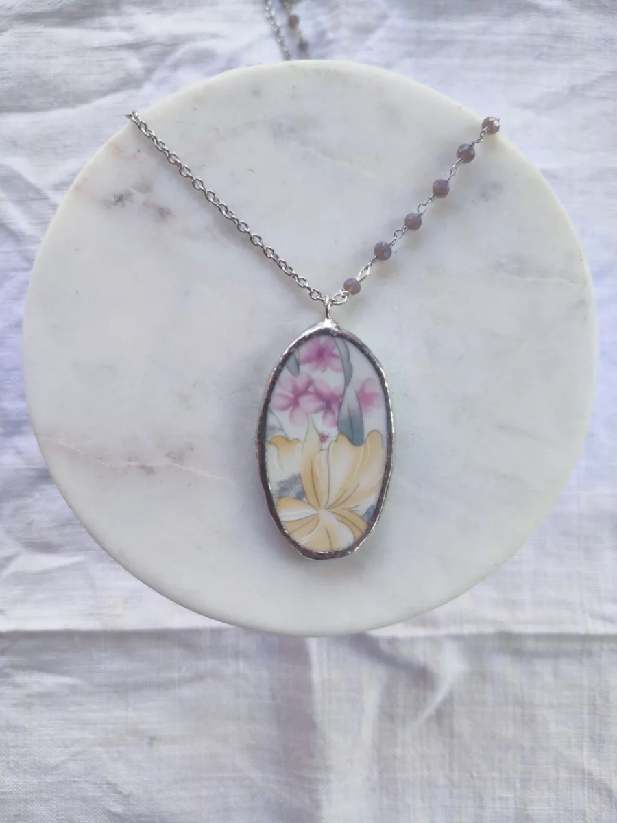 Collana artigianale in ceramica vintage MATTINE D'ESTATE