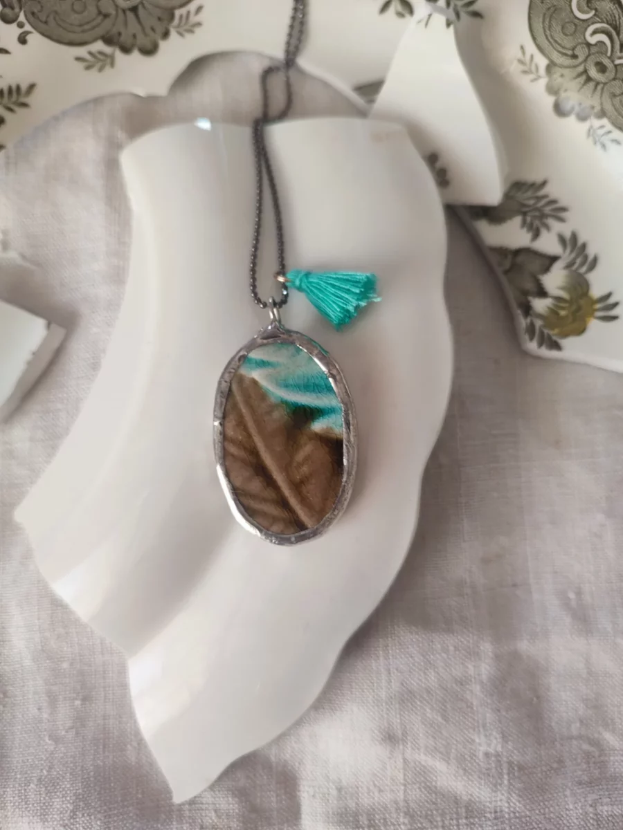 Collana artigianale in ceramica vintage MENTA