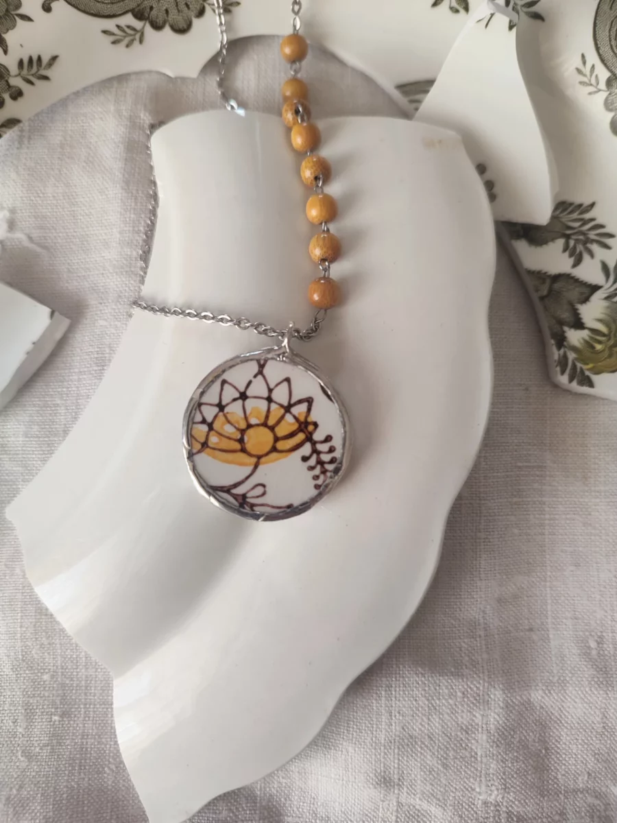 Collana artigianale in ceramica vintage SORGERE