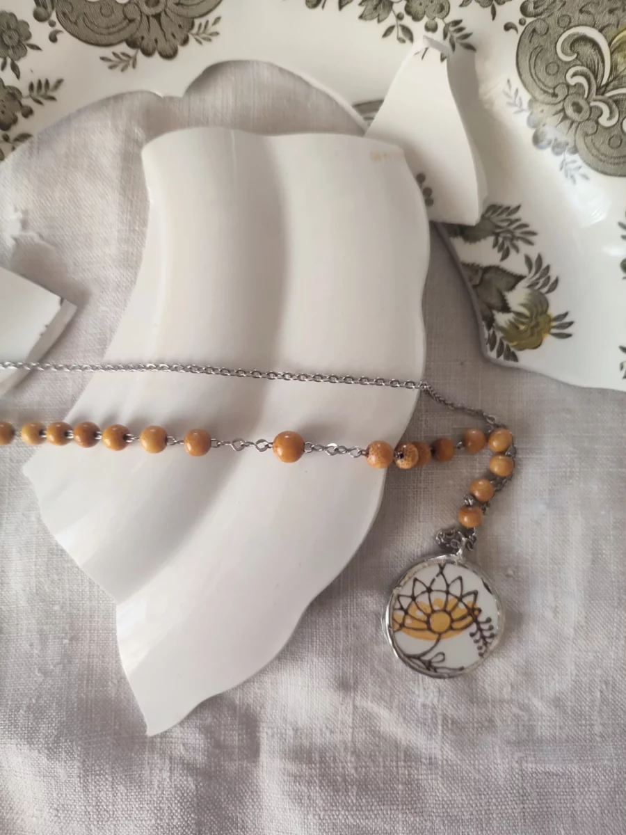 Collana artigianale in ceramica vintage SORGERE