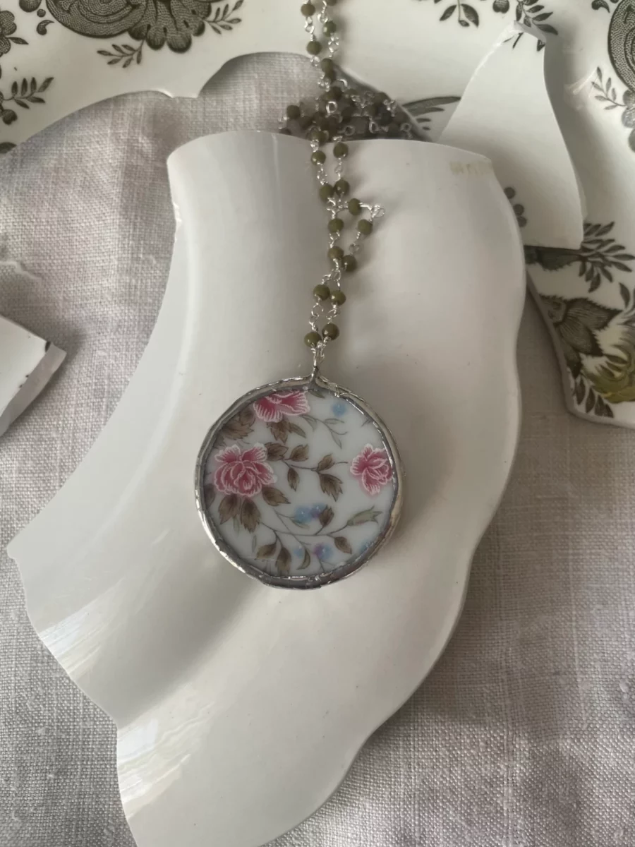 Collana artigianale in ceramica vintage TEPORE