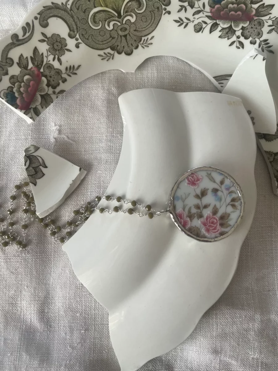 Collana artigianale in ceramica vintage TEPORE