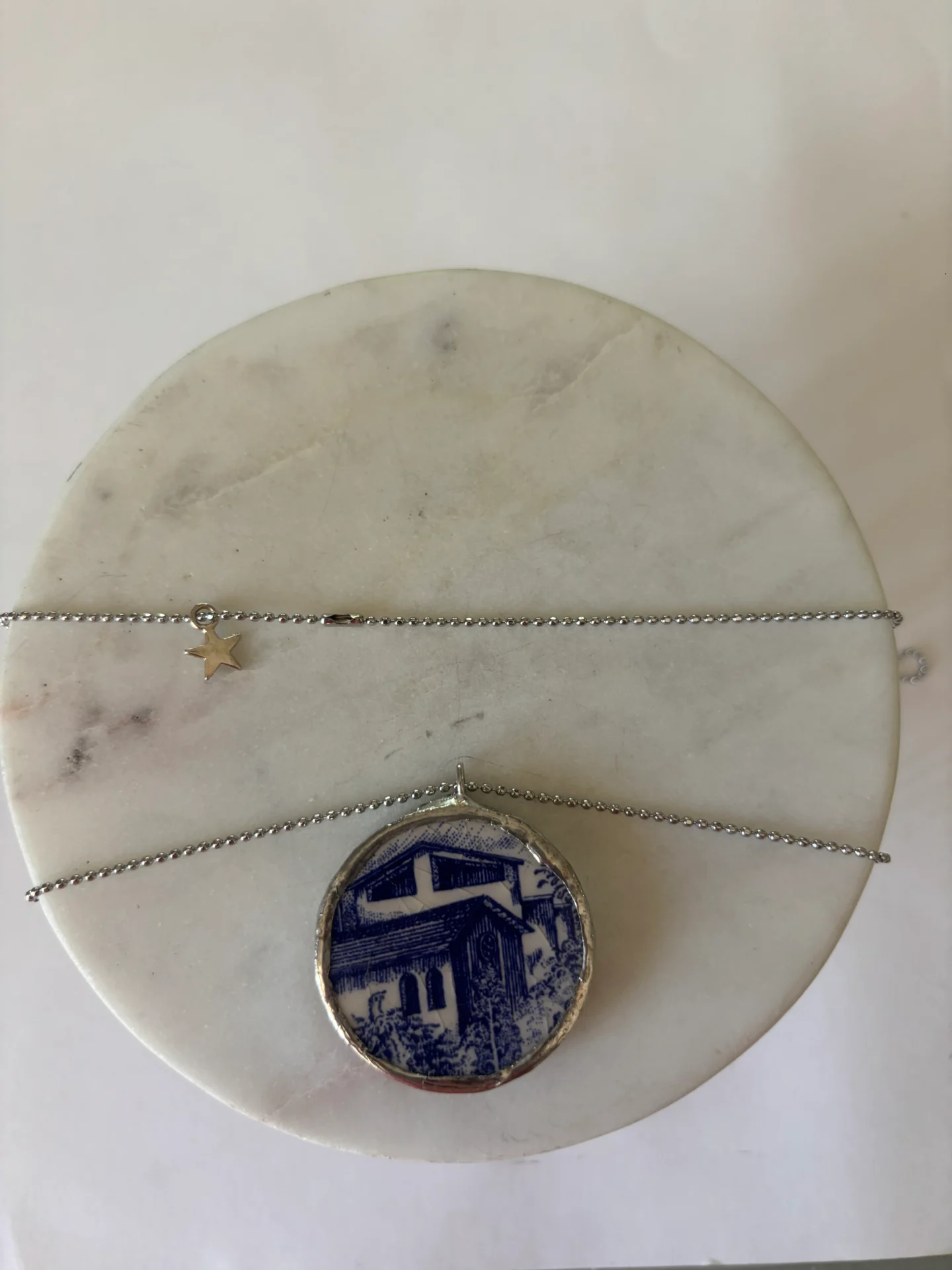 Collana artigianale in ceramica vintage CON TE